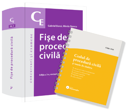 Pachet Fise de procedura civila. Codul de procedura civila