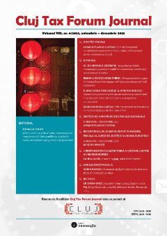 Cluj Tax Forum Journal 6/2025
