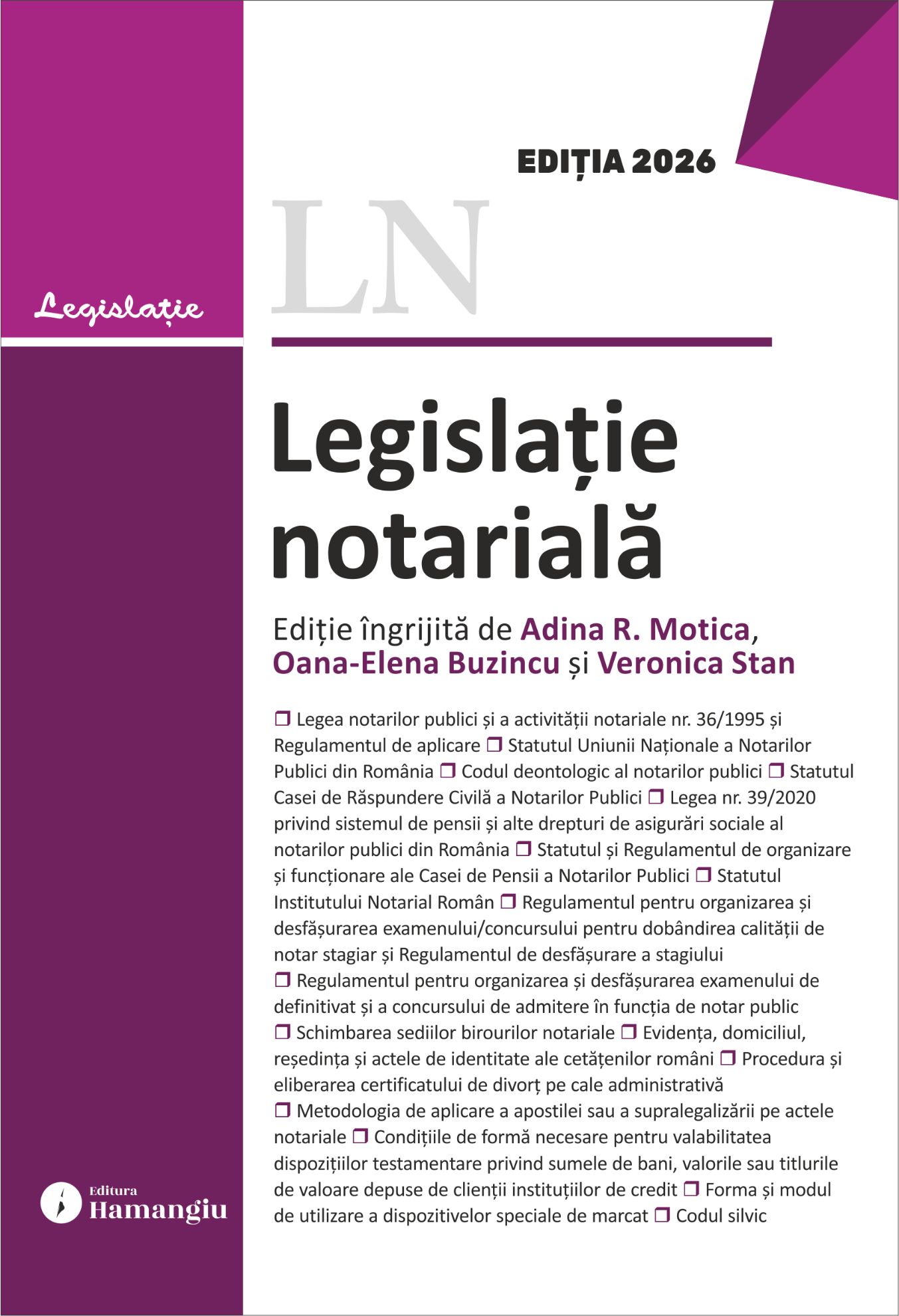Legislație notarială. Editia 2026