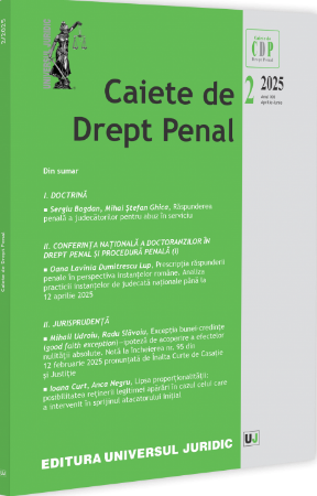 Caiete de drept penal nr. 2/2025