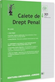 Caiete de drept penal nr. 4/2025