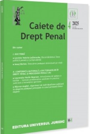 Caiete de drept penal nr. 4/2025