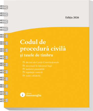 Codul de procedura civila si taxele de timbru. Actualizat la 1 septembrie 2026 - spiralat