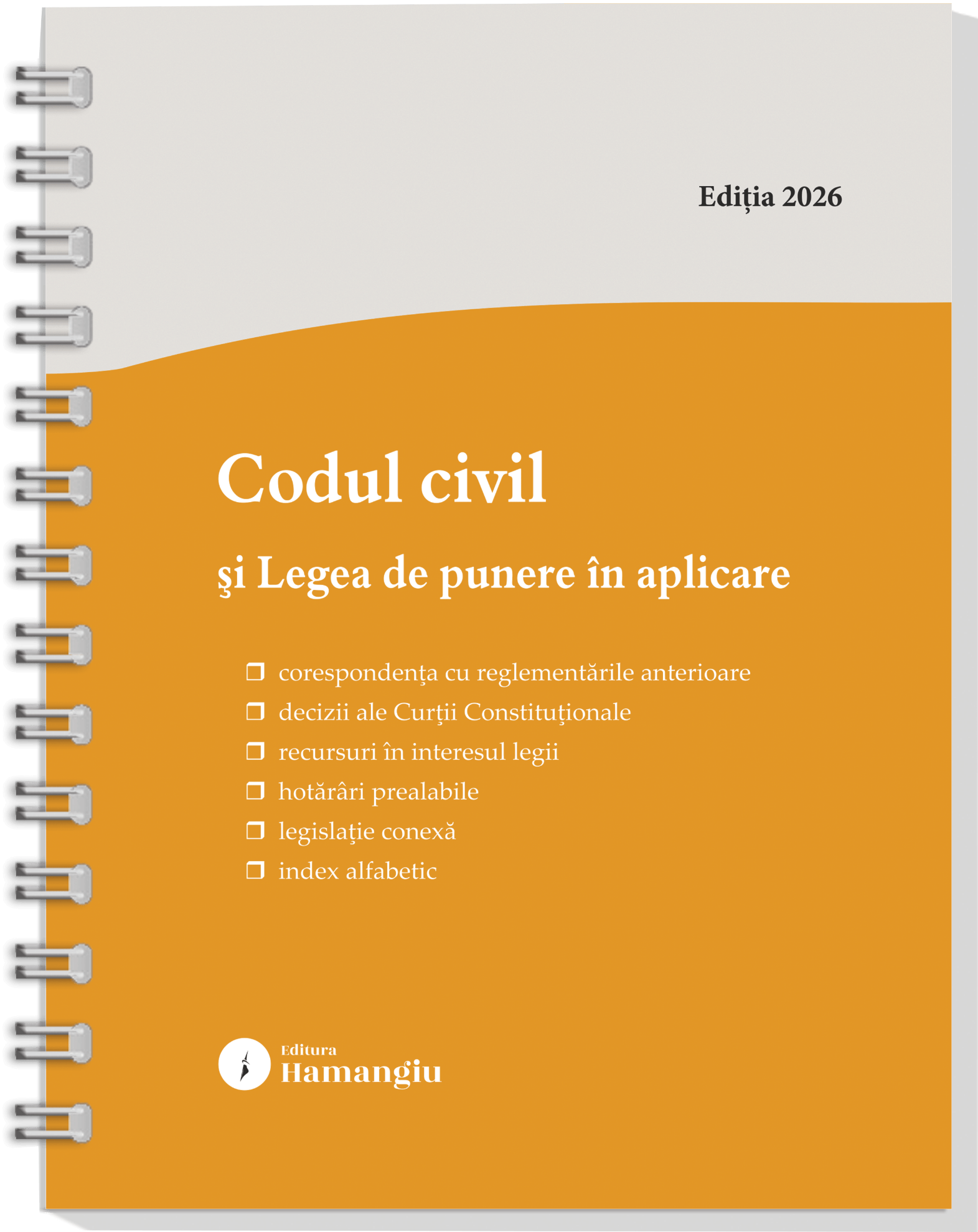 Codul civil si Legea de punere in aplicare. Actualizat la 1 septembrie 2026 - spiralat