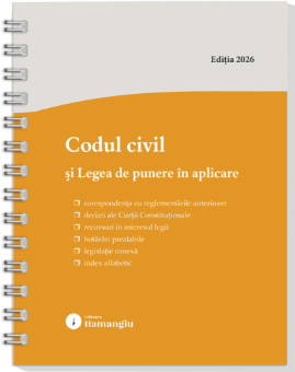 Codul civil si Legea de punere in aplicare. Actualizat la 1 septembrie 2026 - spiralat