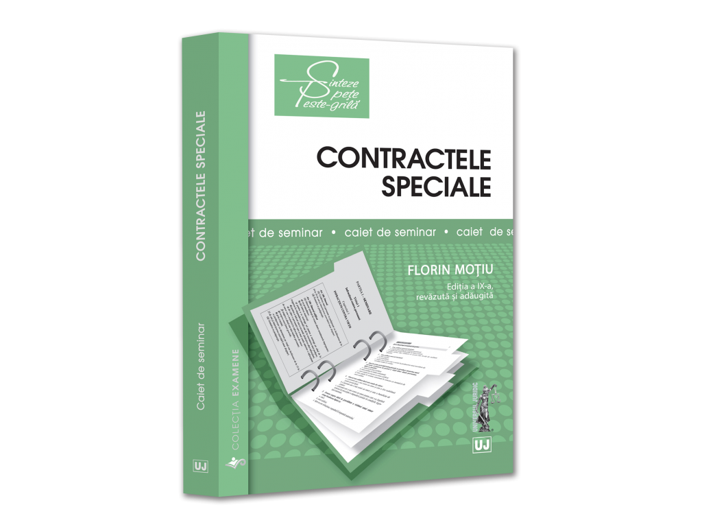 Contractele speciale. Sinteze teoretice - Florin Motiu