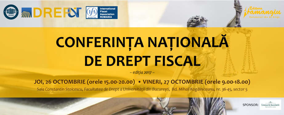 Conferinta Nationala de Drept Fiscal, ed. 7